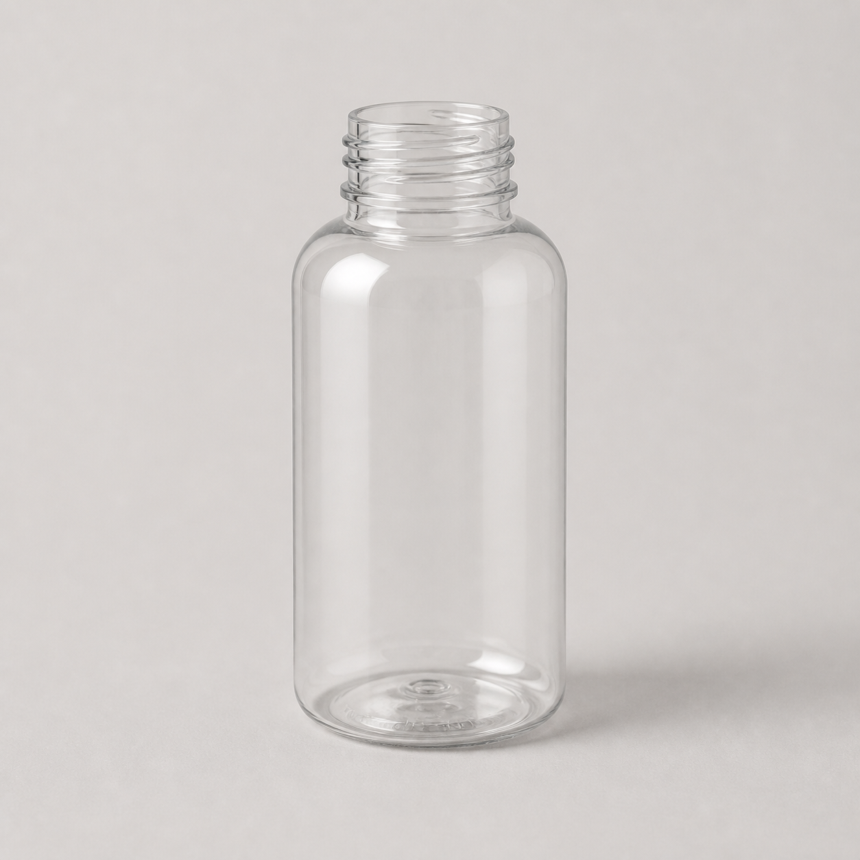 Botella PET transparente · 120 ml