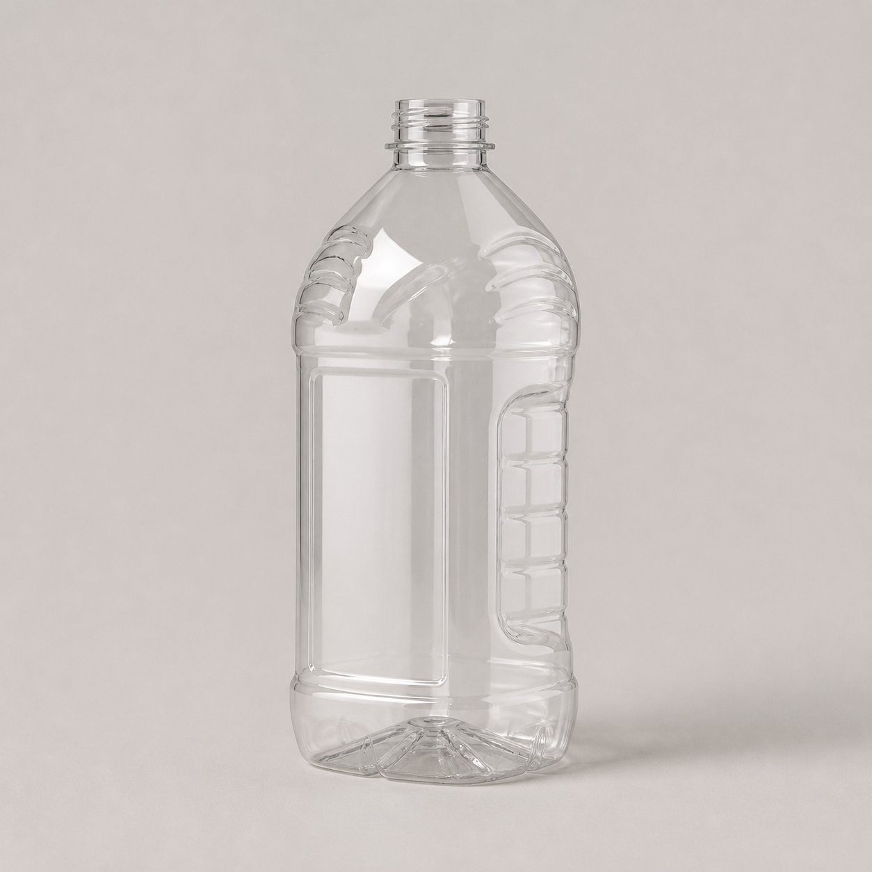 Botella PET transparente · 750 ml–1 L